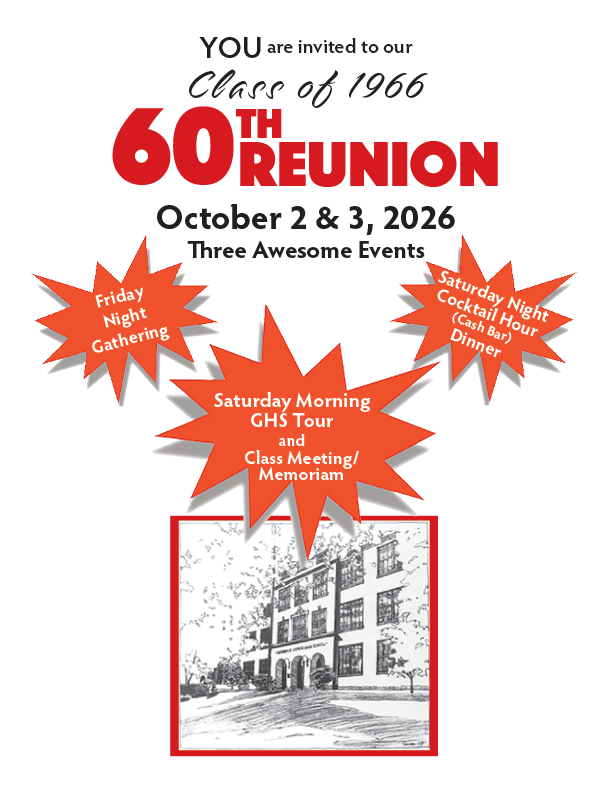 GHS66 60th Reunion Invitation
